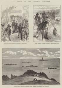 Het wrak van de stoomboot Schiller door Sir John Charles Robinson